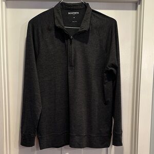 Bonobos Men's Charcoal Zip-Up Sweater